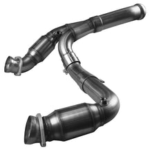 Load image into Gallery viewer, Kooks 11-13 GM 1500 Series Truck 6.2L 3in x OEM Out GREEN Cat SS Y Pipe Kooks HDR Req
