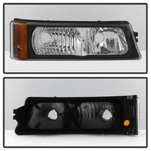 Load image into Gallery viewer, xTune Chevy Silverado 03-06 Projector Headlights 4pcs - LED Halo - Black PRO-JH-CSIL03-SET-BK

