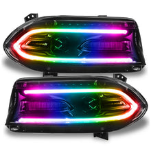 Load image into Gallery viewer, Oracle 15-21 Dodge Charger RGB+W DRL Headlight DRL Upgrade Kit - ColorSHIFT w/ BC1 Controller
