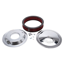 Load image into Gallery viewer, Edelbrock Air Cleaner Pro-Flo Series Round 14 In Diameter Cloth Element Chrome
