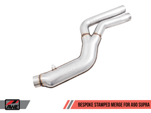 Load image into Gallery viewer, AWE 2020 Toyota Supra A90 Resonated Touring Edition Exhaust - 5in Chrome Silver Tips
