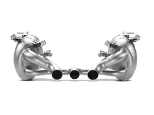 Load image into Gallery viewer, Akrapovic 10-15 Ferrari 458 Italia/458 Spyder Slip-On Line (Titanium) w/ Carbon Tips
