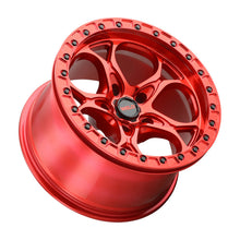 Load image into Gallery viewer, Weld Off-Road W906 17X10 Ledge Beadlock 5X127 ET-25 BS4.50 Candy Red / Red Ring 71.5
