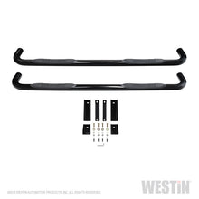 Load image into Gallery viewer, Westin 2019 Chevrolet Silverado/Sierra 1500 Crew Cab E-Series 3 Nerf Step Bars - Black
