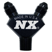 Load image into Gallery viewer, Nitrous Express 1/8NPT x 3AN x 3AN Billet Pure-Flo Y Fitting - Black
