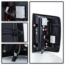 Load image into Gallery viewer, Spyder 14-18 Chevy 1500 / 15-19 GMC 3500 Dually / Bar LED Tail Lights Blk Smke ALT-YD-CS14-LBLED-BSM
