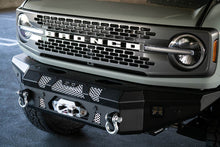 Load image into Gallery viewer, DV8 Offroad 2021+ Ford Bronco Front Bumper Winch Capable w/ Optional Bull Bar/Aux Light Opening
