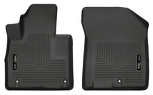 Load image into Gallery viewer, Husky Liners 2019 Hyundai Santa Fe WeatherBeater Black Front Floor Liners
