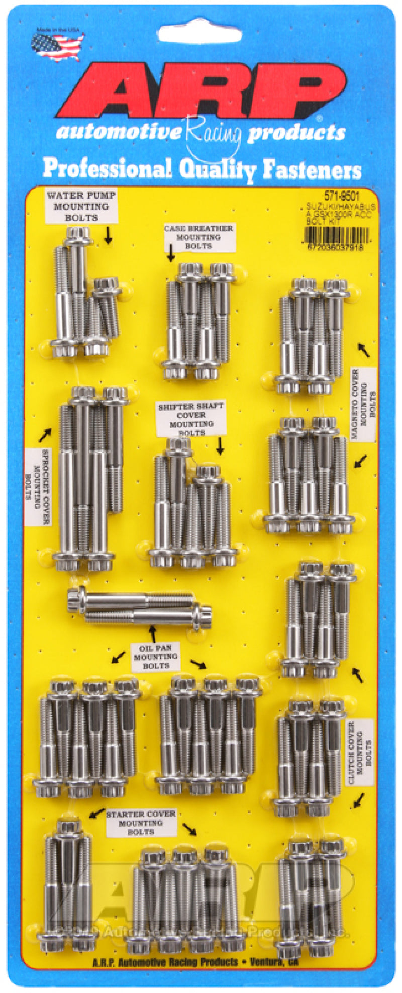 ARP Suzuki/Hayabusa GSX1300R SS 12pt Accessory Bolt Kit Oishii imports