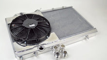 Load image into Gallery viewer, CSF 96-07 Mitsubishi Evo 4/5/6/7/8/9 Full-Slim Radiator w/12in Fan &amp; Shroud/-16AN &amp; Slip On Fitting
