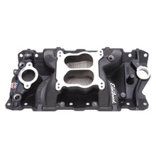 Load image into Gallery viewer, Edelbrock Manifold SBC Performer Air Gap Black
