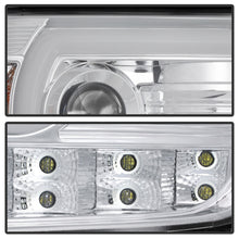 Load image into Gallery viewer, Spyder GMC Sierra 14-16 Projector Headlights Light Bar DRL Chrm PRO-YD-GS14V2-LBDRL-C
