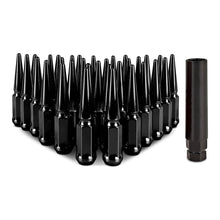 Load image into Gallery viewer, Mishimoto Mishimoto Steel Spiked Lug Nuts M14 x 1.5 32pc Set Black
