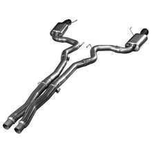 Load image into Gallery viewer, Kooks 15+ Mustang 5.0L 4V Convertible 3in Cat-Back w/ X-Pipe 4in Slash Cut Black Tips Exhaust
