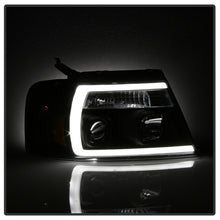 Load image into Gallery viewer, Spyder 04-08 Ford F-150 Projector Headlights - Light Bar DRL - Black PRO-YD-FF15004V2-LB-BK

