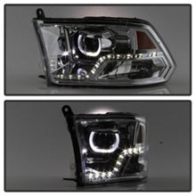 Load image into Gallery viewer, xTune Dodge Ram 2009-2014 Halo LED Projector Headlights - Chrome PRO-JH-DR09-CFB-C
