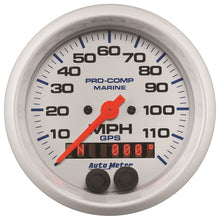 Load image into Gallery viewer, Autometer Gauge GPS Speedometer 3-3/8in 120 MPH Marine White Gauge
