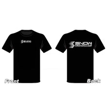 Load image into Gallery viewer, Snow Performance T-shirt Black w/White Logo - 4X
