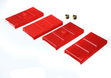 Load image into Gallery viewer, Energy Suspension 67-69 Camaro / 62-74 Nova/Chevy II / 67-69 Firebird Red Mono-Leaf Spring Isolators
