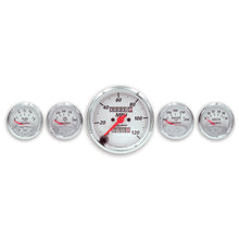 Load image into Gallery viewer, Autometer Arctic White GM 5 Pc Kit Box w/ Mech Speedo, Elec Oil Press, Water Temp, Volt, Fuel Level
