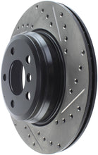 Load image into Gallery viewer, StopTech 12-16 BMW 335i Slotted &amp; Drilled Rear Left Rotor
