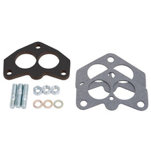 Load image into Gallery viewer, Edelbrock Carb Spacer Kit 3-Bolt 94 Series Carburetor Black Laminate Fiber
