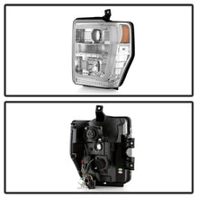 Load image into Gallery viewer, Spyder Ford F-250/350/450 08-10 V2 High-Power LED Headlights-Switch Back-Chrome PRO-YD-FS08PL-SBLB-C

