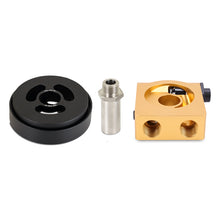 Load image into Gallery viewer, Mishimoto FR-S/BR-Z/GT86 Thermostatic Sandwich Plate and Adapter Gold
