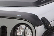 Load image into Gallery viewer, AVS 2018+ Jeep Wrangler (JL) 2dr/4dr Aeroskin Low Profile Hood Shield - Matte Black
