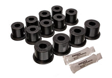 Load image into Gallery viewer, Energy Suspension 80-86 Nissan 720 &amp; Hardbody Pickup 2WD Black Rear Leaf Spring Bushing Set
