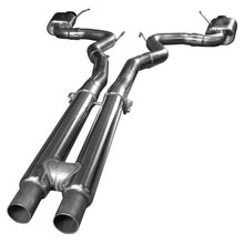 Load image into Gallery viewer, Kooks 15+ Mustang 5.0L 4V Convertible 3in Cat-Back w/ H-Pipe 4in Slash Cut Black Tips Exhaust
