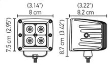 Load image into Gallery viewer, Hella HVF Cube 4 LED Off Road Kit - 3.1in 12W Spot Beam
