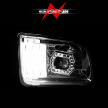 Load image into Gallery viewer, ANZO 05-09 Ford Mustang (w/Factory Halogen HL Only) Projector Headlights w/Light Bar Chrome Housing
