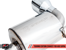 Load image into Gallery viewer, AWE 2020 Toyota Supra A90 Resonated Touring Edition Exhaust - 5in Chrome Silver Tips
