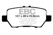 Load image into Gallery viewer, EBC 05-08 Acura RL 3.5 Redstuff Rear Brake Pads
