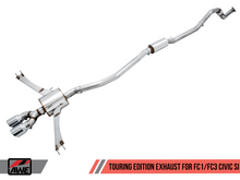 Load image into Gallery viewer, AWE Tuning 2016+ Honda Civic Si Touring Edition Exhaust w/Front Pipe &amp; Dual Diamond Black Tips
