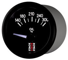 Load image into Gallery viewer, Autometer Stack 52mm 140-300 Deg F 1/8in NPTF Electric Oil Temp Gauge - Black
