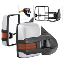 Load image into Gallery viewer, xTune Chevy Silverado 07-13 Heated Amber LED Signal Mirrors Chrome MIR-CSIL07S-G3C-PWH-AM-SET
