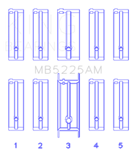 Load image into Gallery viewer, King Mazda 626 F8 (Size STD) Main Bearing Set
