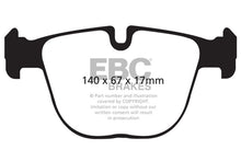 Load image into Gallery viewer, EBC 10+ BMW X5M 4.4 Twin Turbo Yellowstuff Rear Brake Pads
