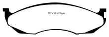 Load image into Gallery viewer, EBC 90-91 Jeep Cherokee 2.5 4WD Greenstuff Front Brake Pads
