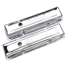 Load image into Gallery viewer, Edelbrock Valve Cover Signature Series Chevrolet 1959-1986 262-400 CI V8 Tall Chrome
