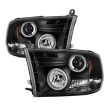 Load image into Gallery viewer, Spyder Dodge Ram 1500 09-14 Projector Headlights Halogen- CCFL Halo LED - Blk PRO-YD-DR09-CCFL-BK
