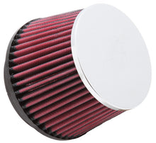 Load image into Gallery viewer, K&amp;N Universal Chrome Filter 100MM Flange ID / 138MM Base OD / 114MM Top OD / 92MM Height
