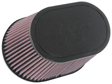 Load image into Gallery viewer, K&amp;N Universal Rubber Filter 6.25in x 4in Oval FLG / 7.375in x 5.5in Base / 6.25in x 4in Top / 5in H
