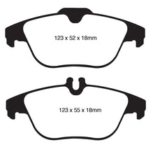 Load image into Gallery viewer, EBC 12-14 Mercedes-Benz C250 (W204) 1.8 Turbo Yellowstuff Rear Brake Pads
