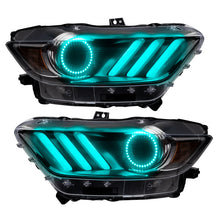 Load image into Gallery viewer, Oracle 15-17 Ford Mustang V6/GT/Shelby DRL Upgrade w/ Halo Kit - ColorSHIFT w/ BC1 Controller
