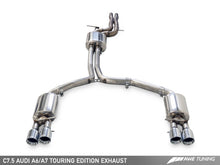 Load image into Gallery viewer, AWE Tuning Audi C7.5 A6 3.0T Touring Edition Exhaust - Quad Outlet Chrome Silver Tips
