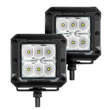 Load image into Gallery viewer, Go Rhino Xplor Bright Series Cube LED Flood Light Kit (Surface/Threaded Stud Mount) 3x3 - Blk (Pair)
