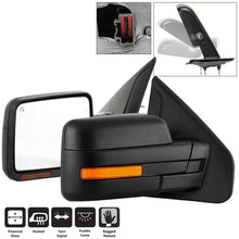 Load image into Gallery viewer, xTune 07-14 Ford F-150 Heated Amber Seq LED Signal OEM Pwr Mirrors (Pair) (MIR-03FF07-G2-PW-RAM-SET)
